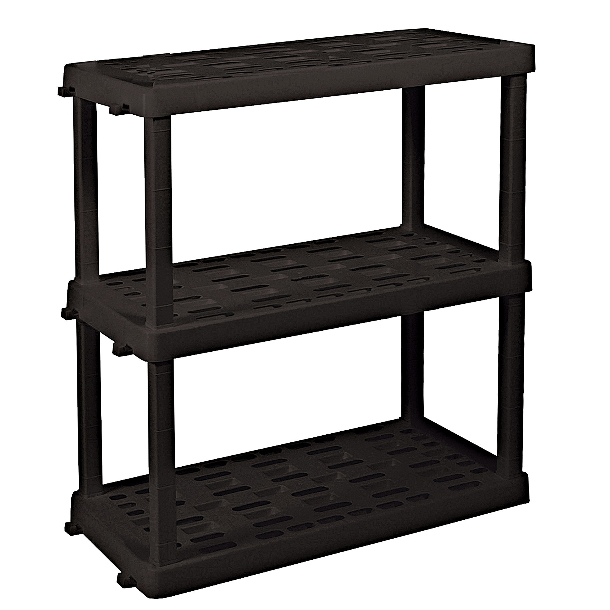 Rebrilliant Nancilee Large 3-Tier Interlocking Shelving Unit, 18 X 36 X